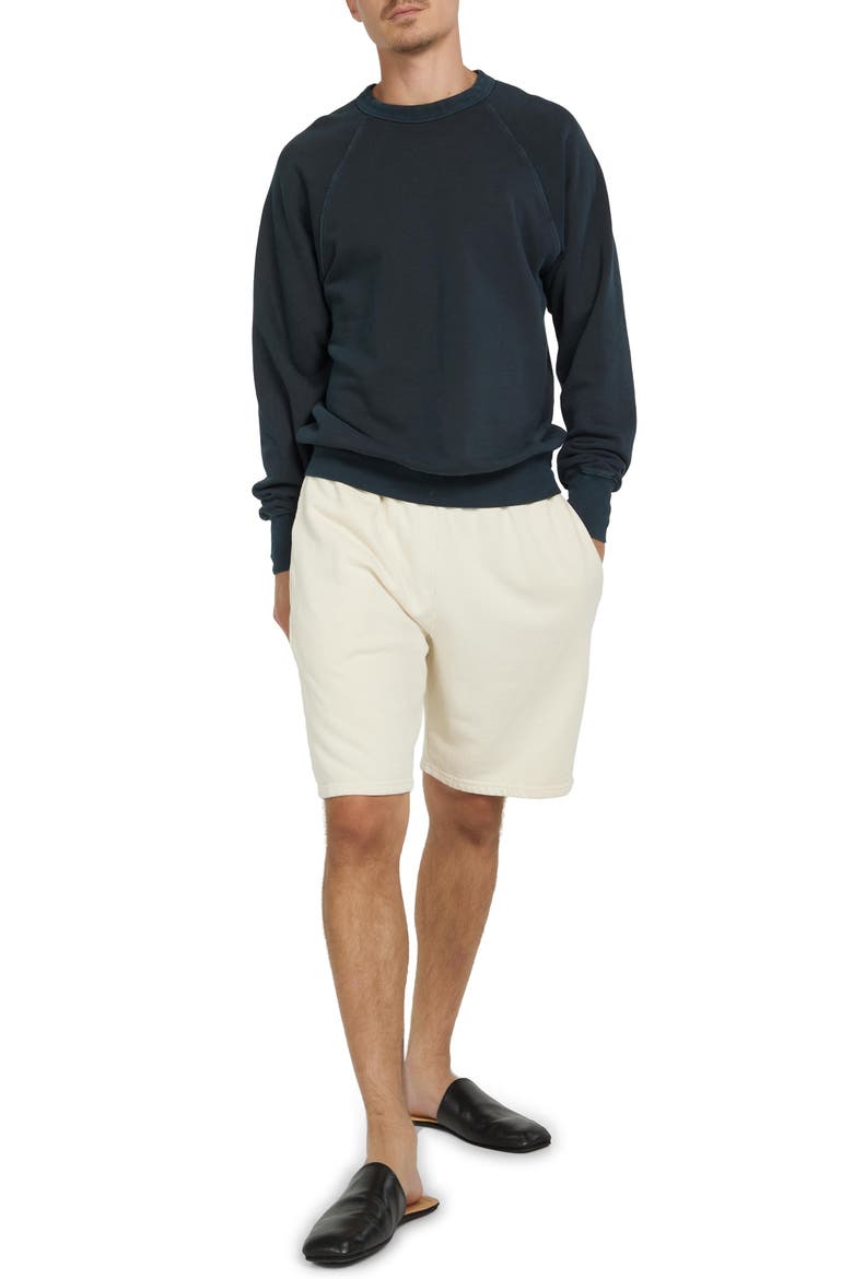 French Terry Binded Neck Raglan, Alternate, color, FADED BLACK