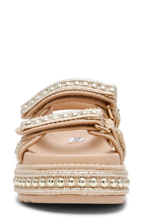 Steve Madden Bigmona Platform Sandal In Gold Multi
