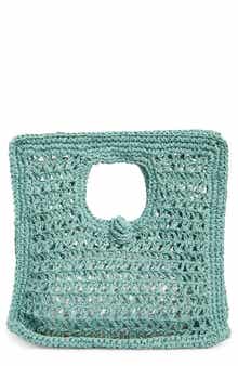 Cutout Handle Square Handbag