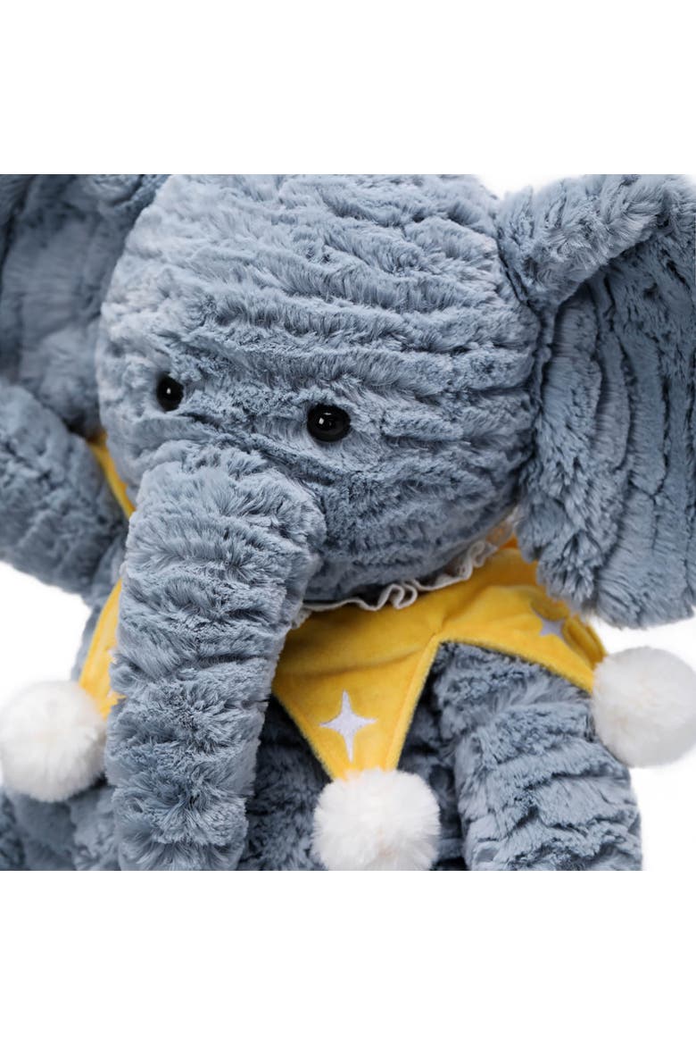 9.8 Inch Starry Denim Elephant Weighted Stuffed Animal, Alternate, color, Multicolored