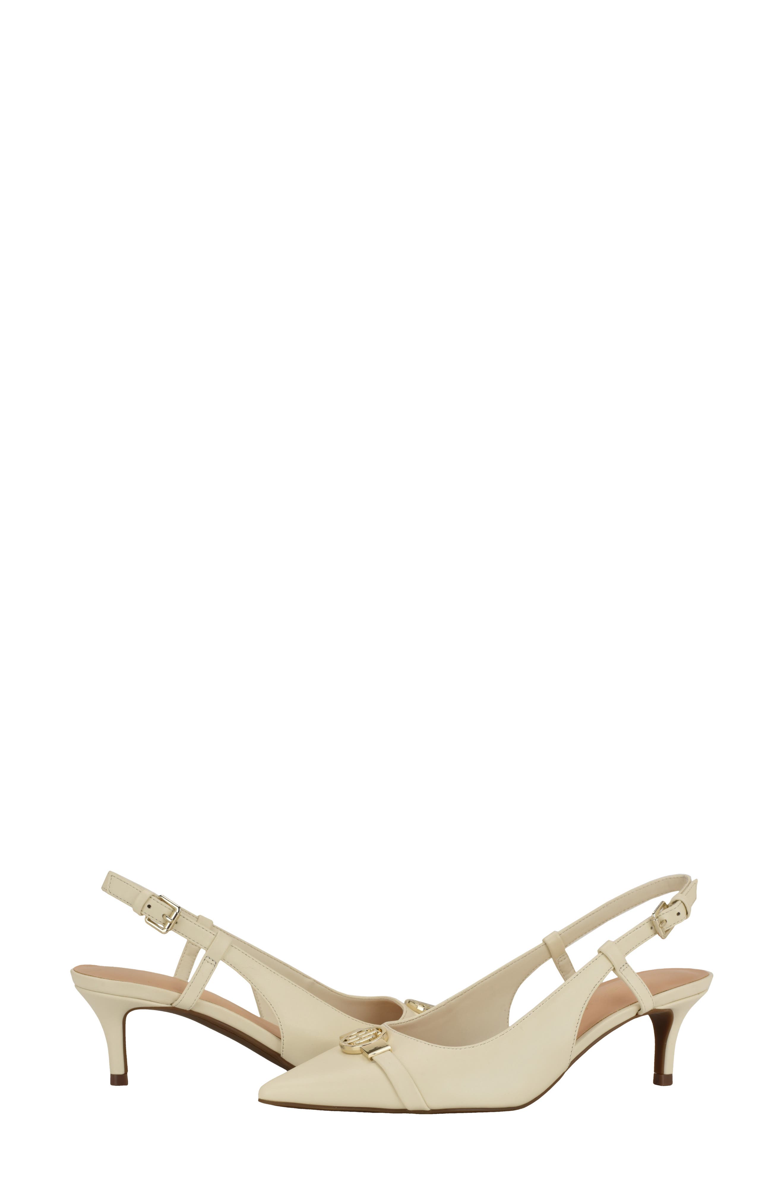 Talise Pointed Toe Slingback Pump, Alternate, color, IVORY