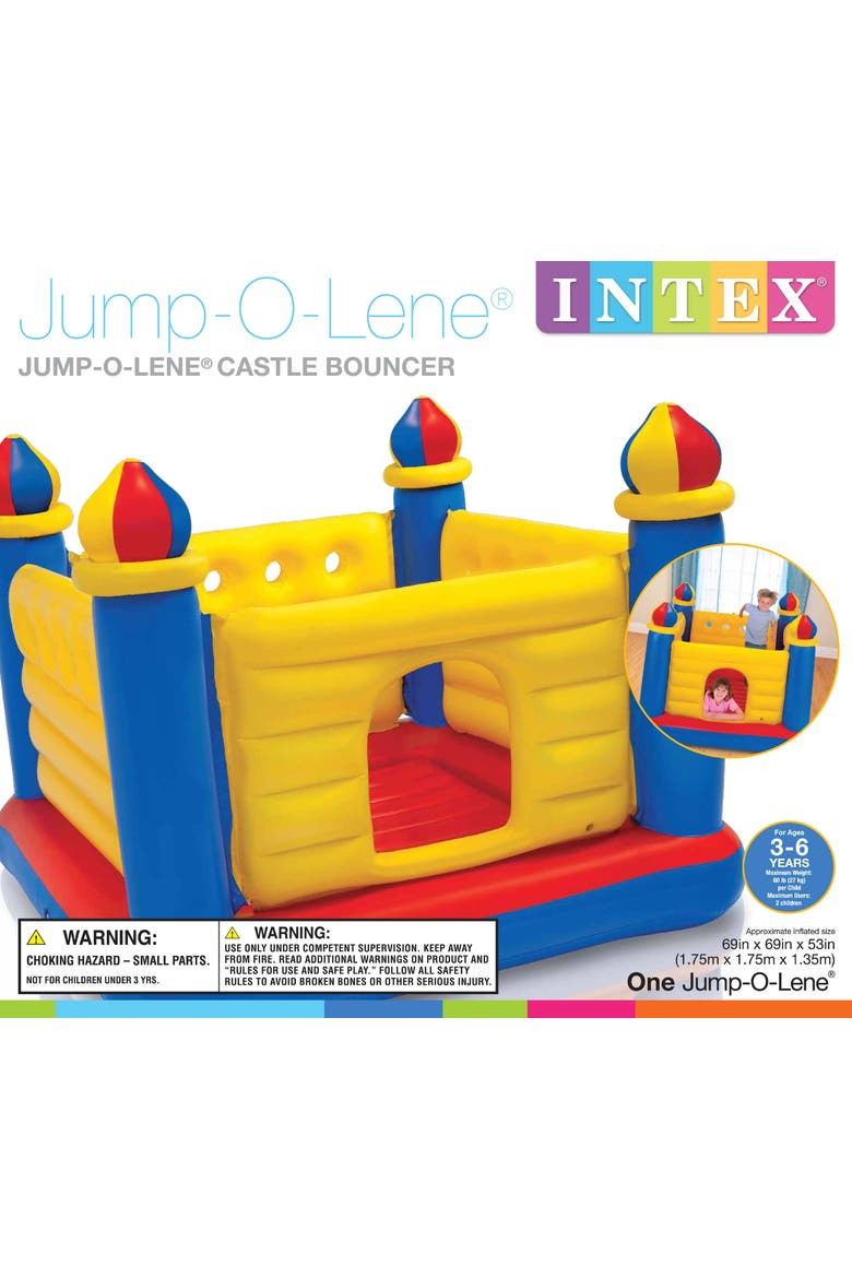 Jumpolene Castle Bouncer, Inflatable, 120Lb Capacity, Kids, Alternate, color, Multicolored