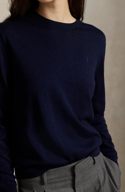 Polo Ralph Lauren Wool Crewneck Sweater In Blue