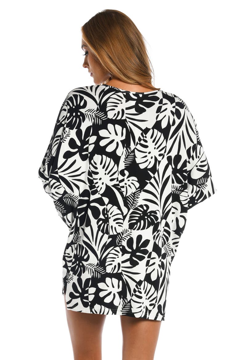 Optic Cover-Up Tunic Top, Alternate, color, BLACK