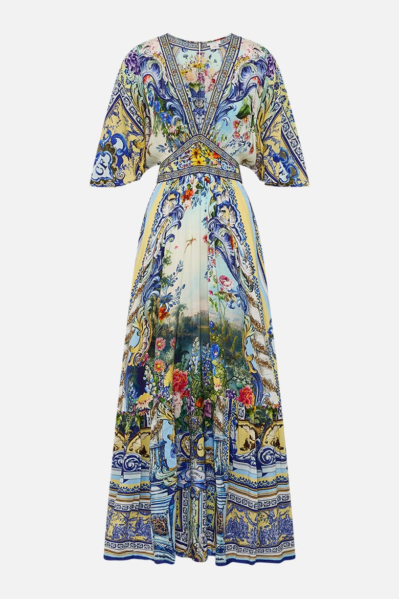 Waisted Dress With Hem Ruffle Wall To Wall Wonders, Alternate, color, Wall To Wall Wonders