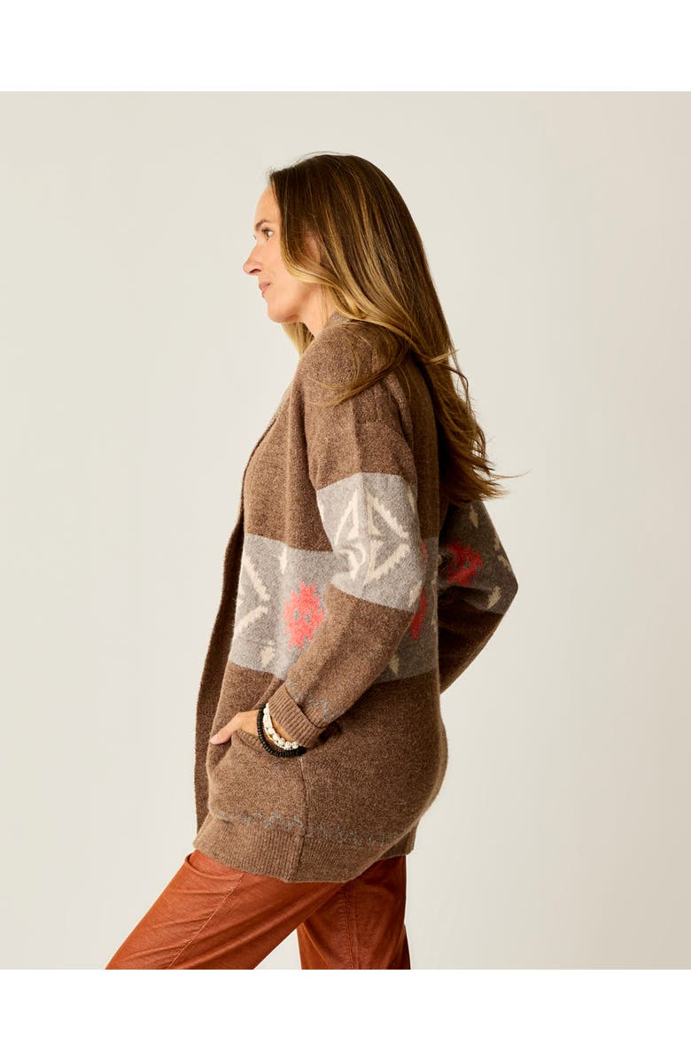 Carve Designs Priya Jacquard Topper, Alternate, color, Sumac Pattern