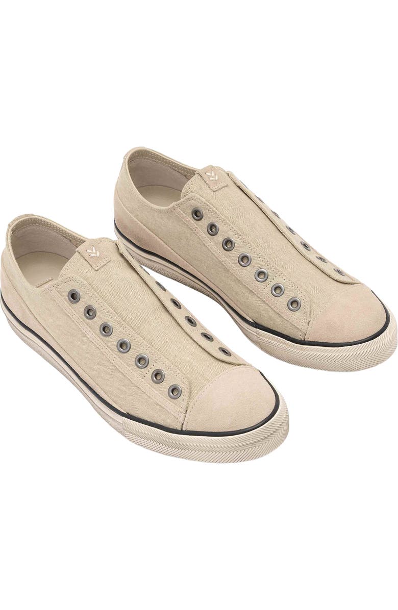 John Varvatos Vintage Laceless Low Top Sneaker, Main, color, Faded Twine