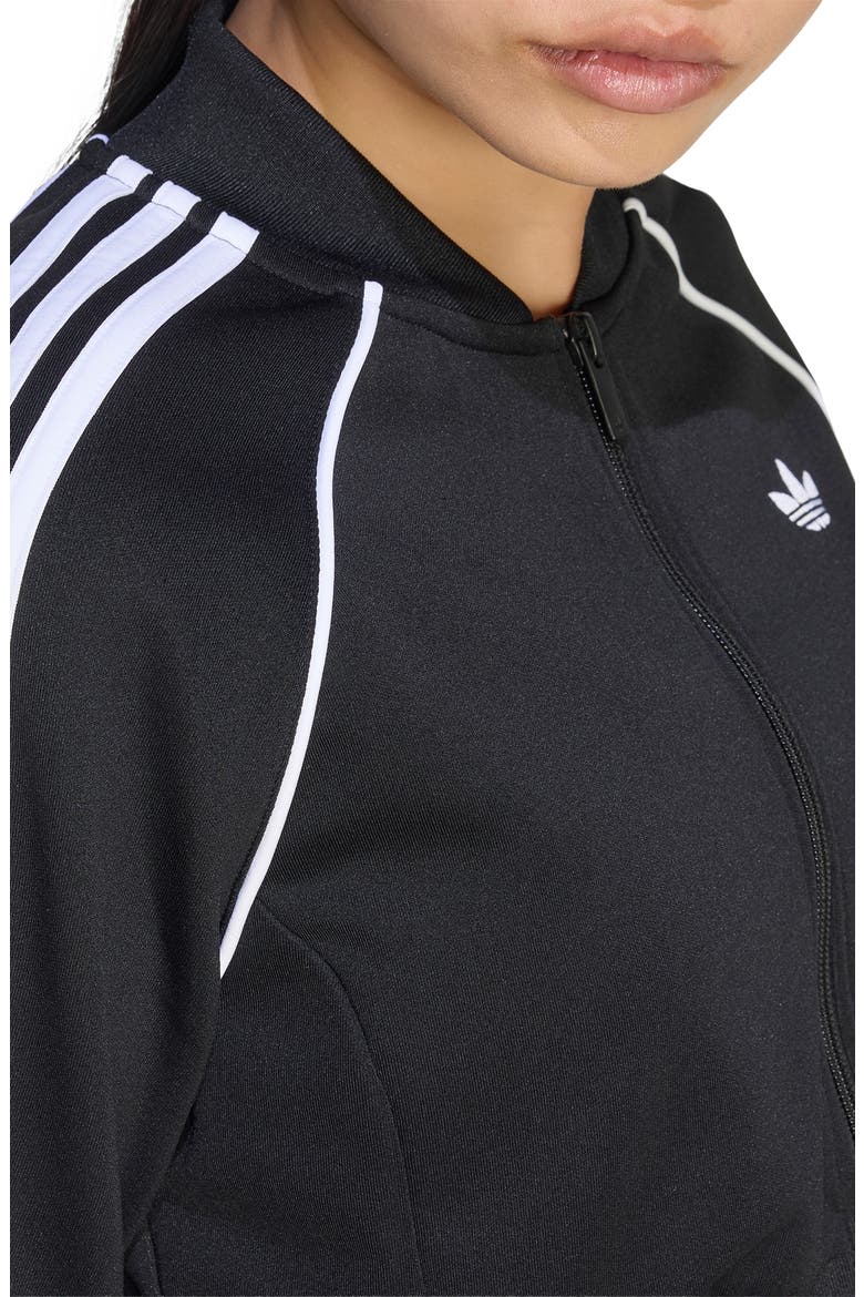 SST Cropped Track Jacket, Alternate, color, BLACK/ WHITE