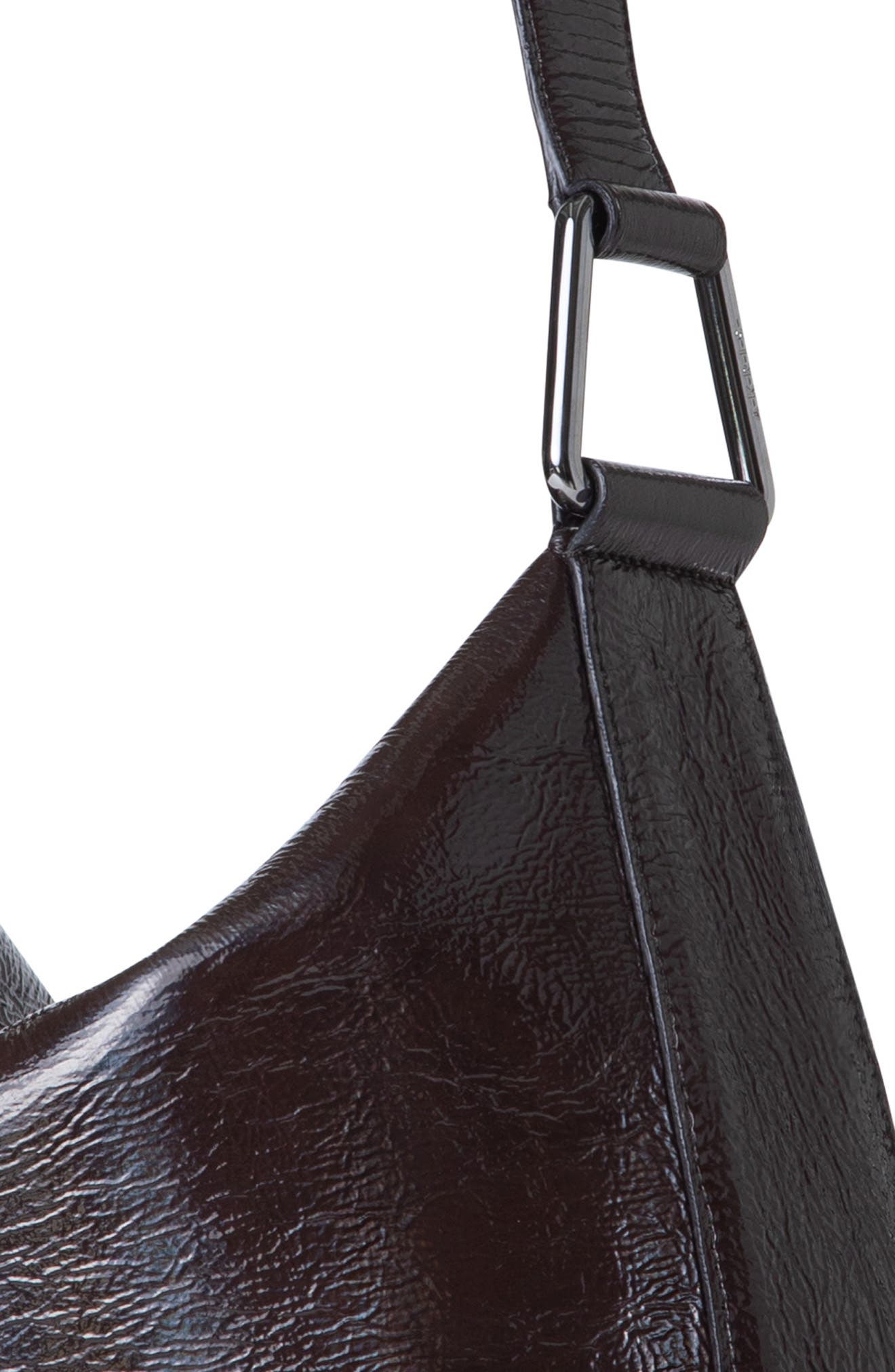 Akris Medium Anna Leather Hobo Bag, Alternate, color, Mocca