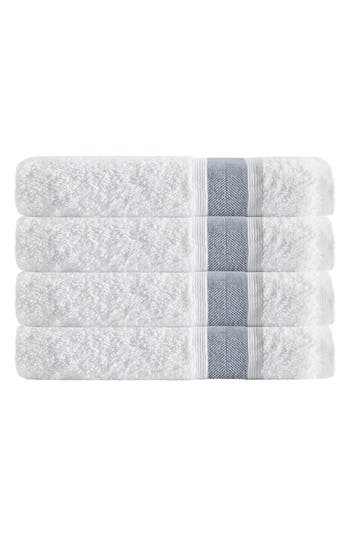 Depera Unique Turkish Cotton Hand Towel 4-piece Set In Gray