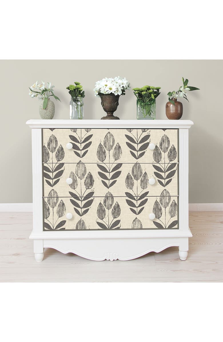 Wallpops Folk Tulip Peel N Stick Wallpaper, Alternate, color, Neutral