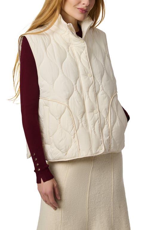 Bernardo Beekman Quilted Puffer Vest In Neutral