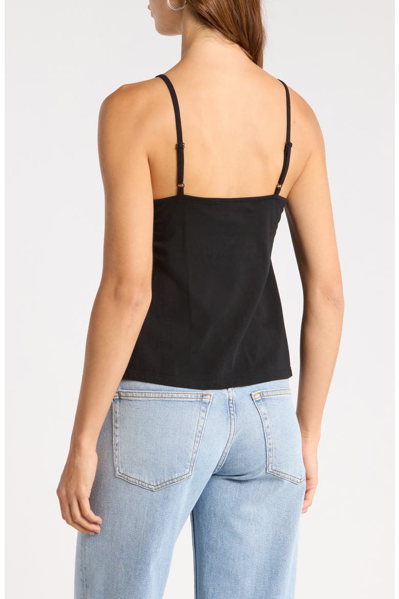 Babydoll Knit Cami, Alternate, color, BLACK