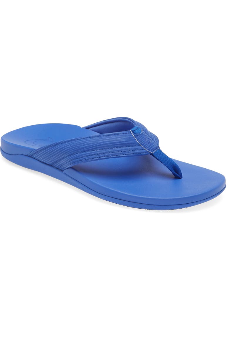 OluKai Maha Flip Flop, Main, color, Sunset Blue / Sunset Bl