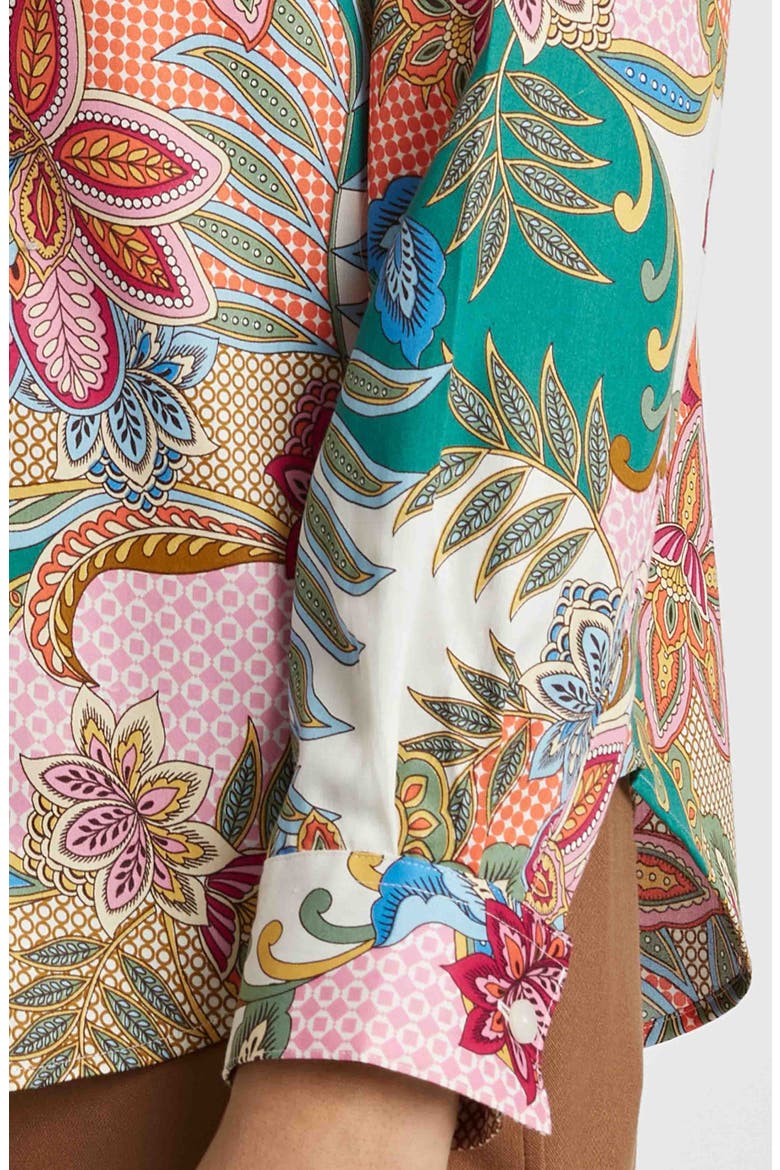 Charlie Floral Paisley Cotton Button-Up Shirt, Alternate, color, MULTI PAISLEY