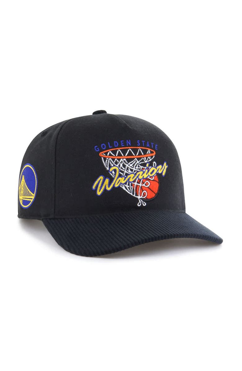 '47 Men's '47  Black Golden State Warriors Nothing But Net Hitch Adjustable Hat, Main, color, Black
