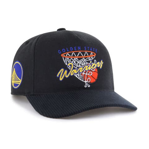 Men's '47  Black Golden State Warriors Nothing But Net Hitch Adjustable Hat