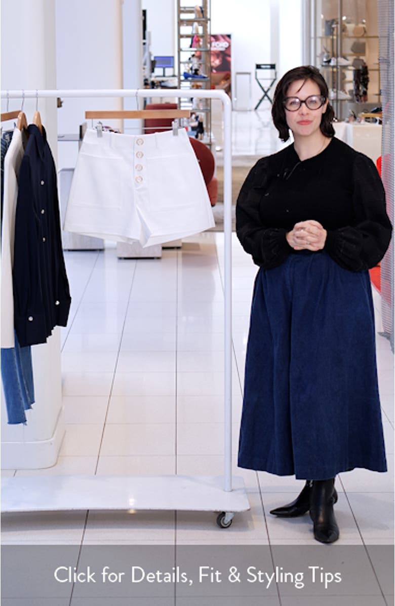 Marjory Cotton Blend Shorts, sales video thumbnail