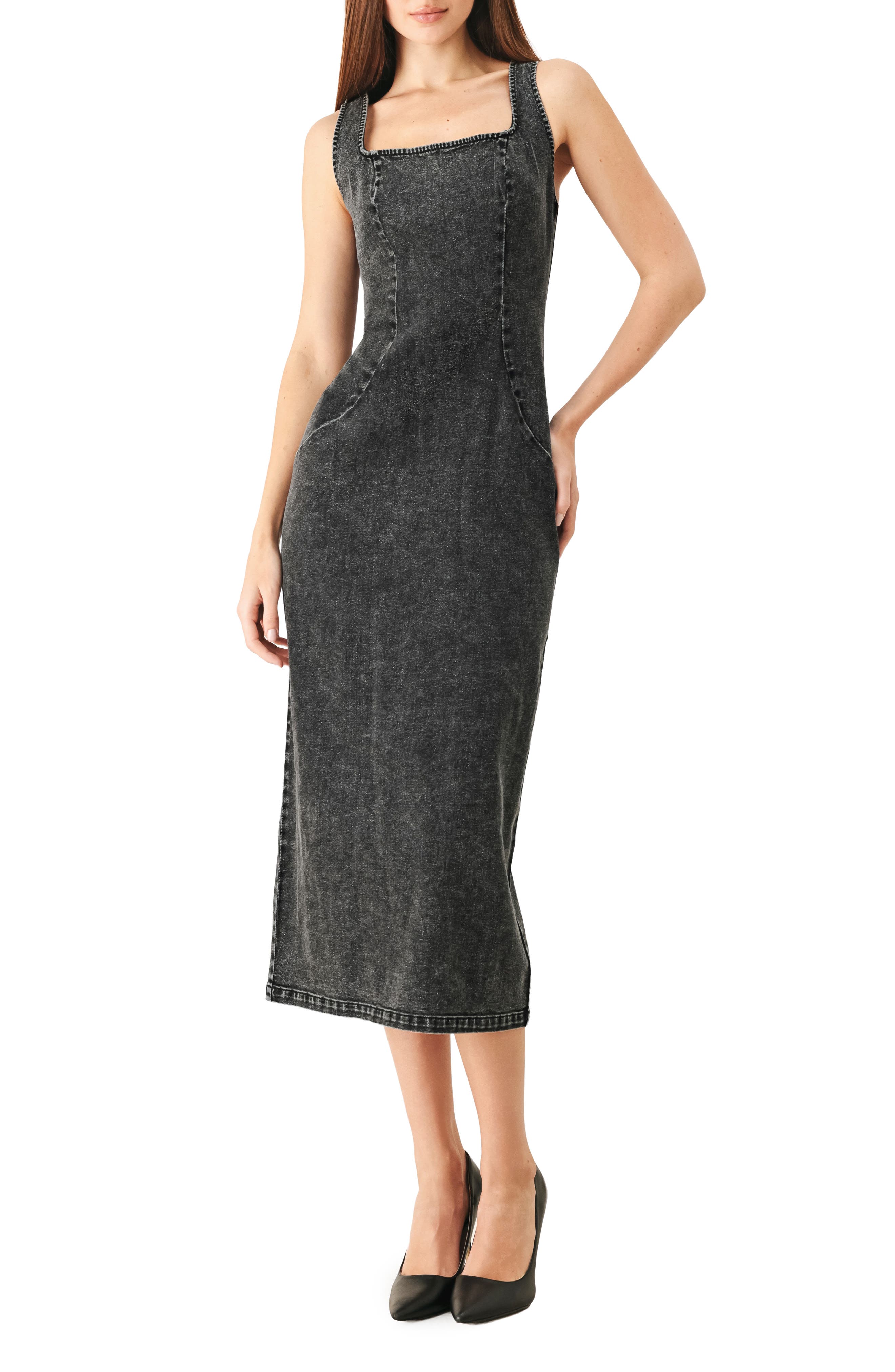 Denim Midi Dress