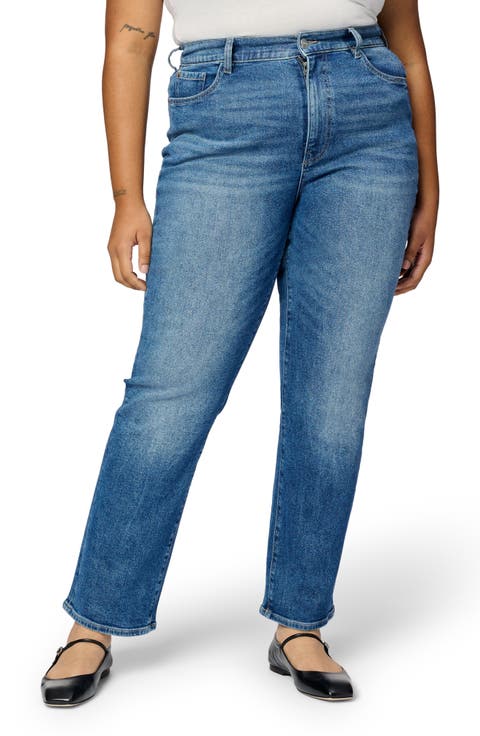 ASE High Waist Straight Leg Jeans (Ever After) (Plus)