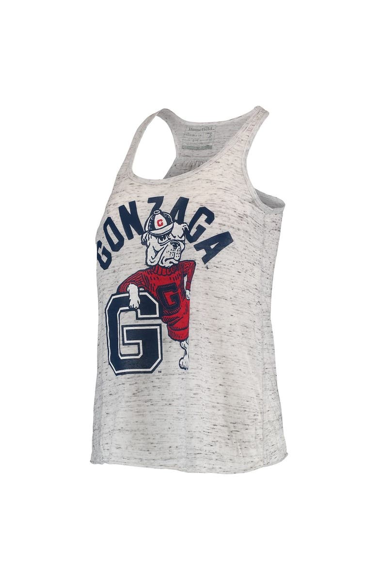HOMEFIELD Women's Homefield Ash Gonzaga Bulldogs Vintage Racerback Tank Top, Alternate, color, 