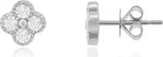 The Lovery Fine Jewelry Mini Diamond Clover Stud Earrings