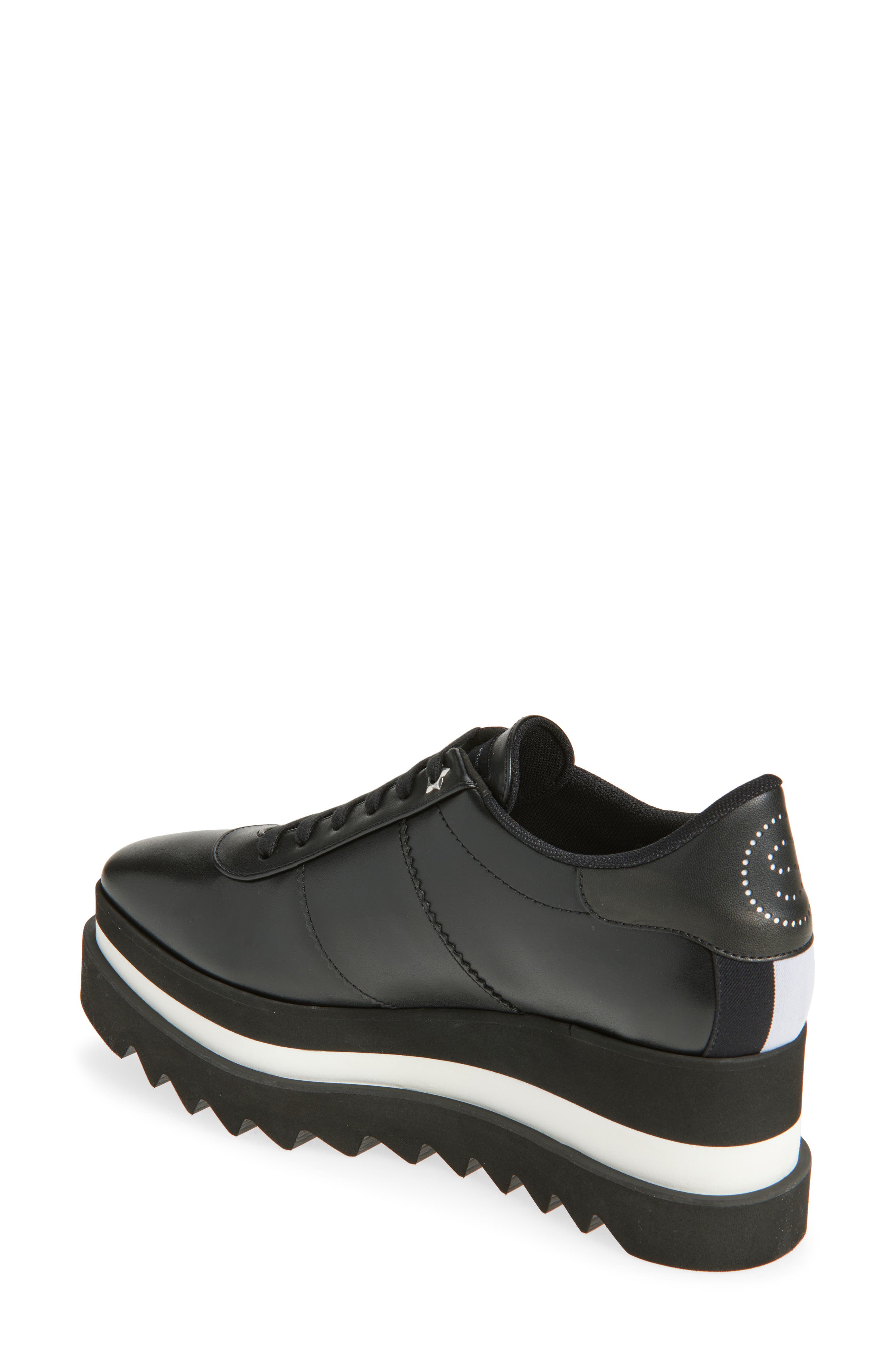 Stella McCartney Sneakelyse Platform Sneaker, Alternate, color, Black
