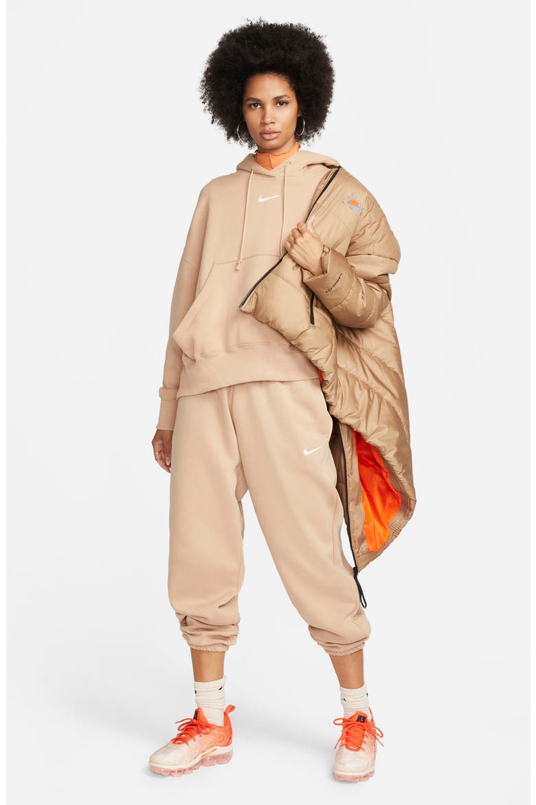 Sportswear Phoenix Fleece Over-Oversized Pullover Hoodie, Alternate, color, HEMP/ SAIL