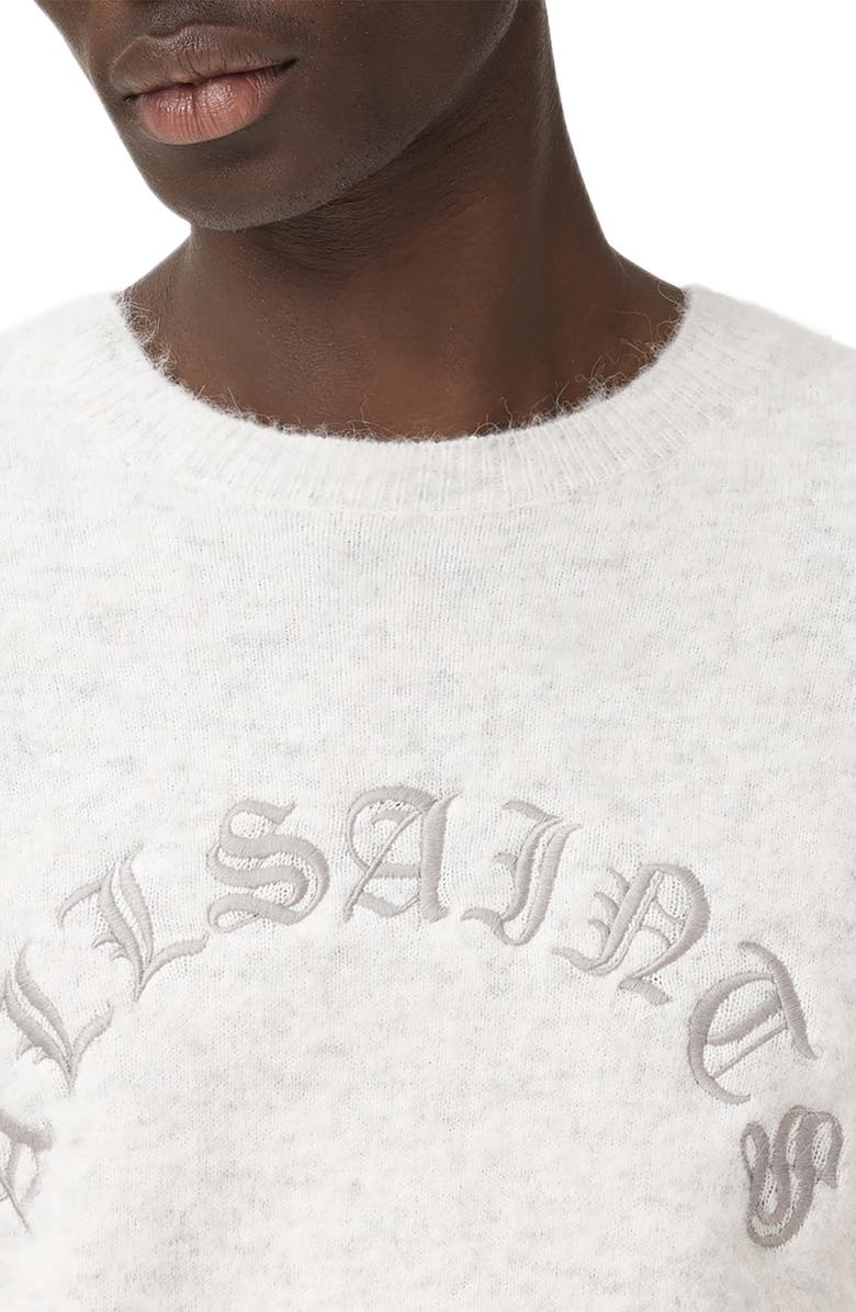 AllSaints Curv Alpaca & Wool Blend Sweater, Alternate, color, Ecru White