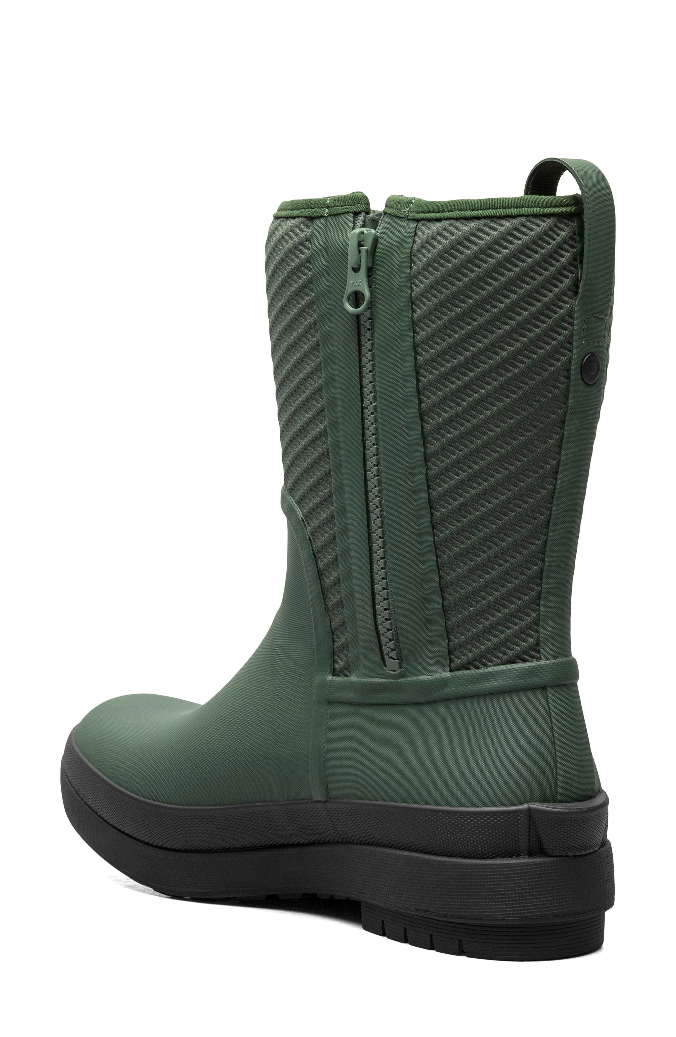 Crandall II Mid Waterproof Rain Boot, Alternate, color, GREEN