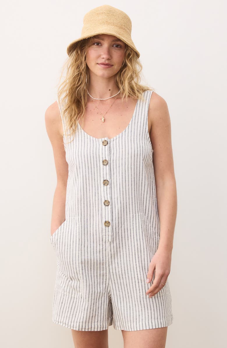 Marine Layer Sydney Stripe Romper, Alternate, color, 
