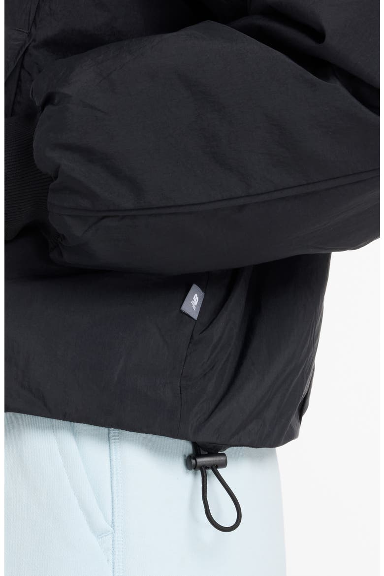 Reimagined Woven Bomber Jacket, Alternate, color, BLACK