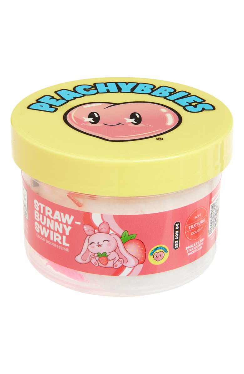 Peachybbies Straw-Bunny Swirl Cloud Dough Slime, Alternate, color, Pink