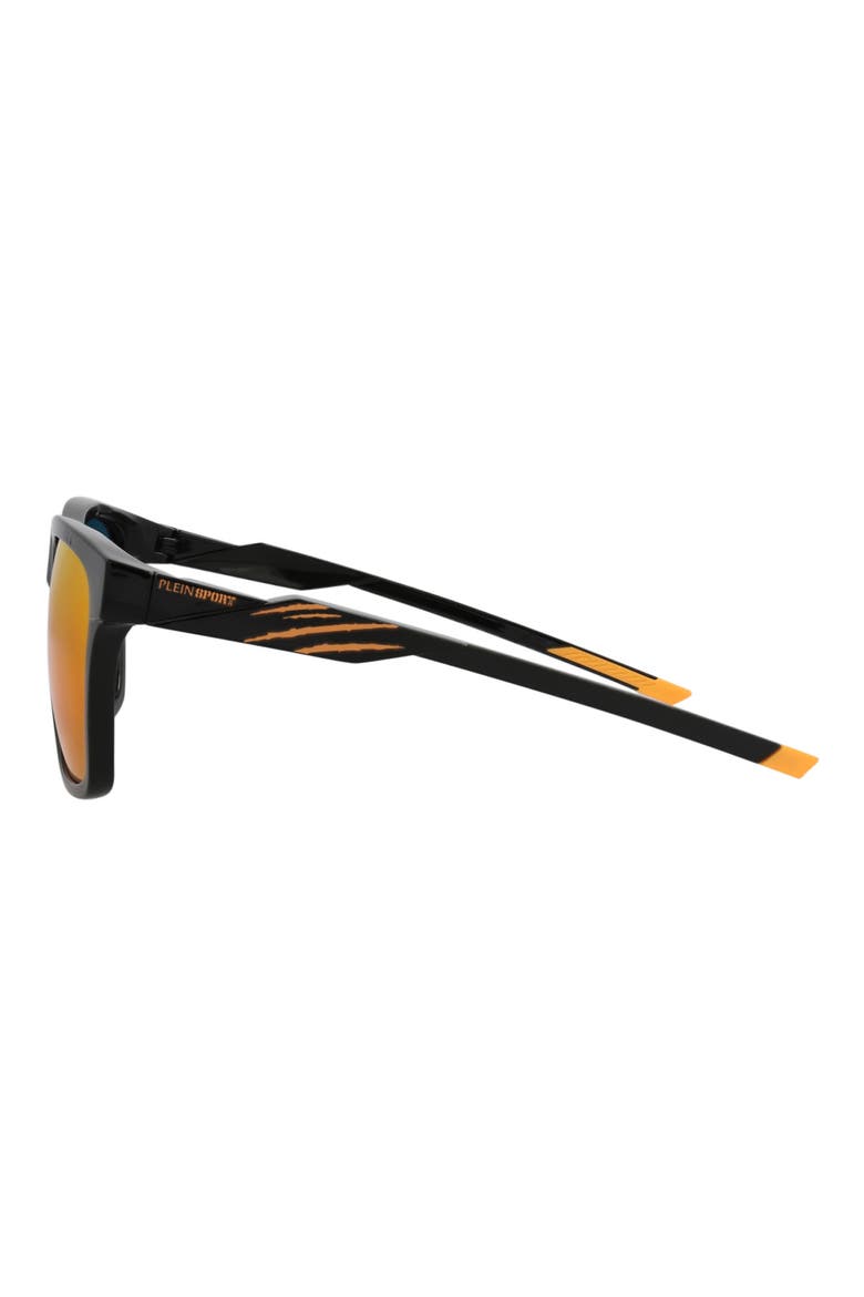 Sport 56mm Square Sunglasses, Alternate, color, BLACK BLACK RED