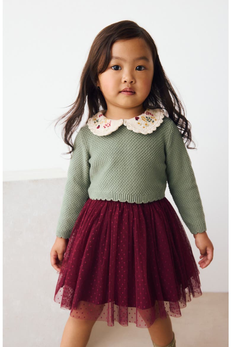 Kids' Stripe Sweater & Tutu Skirt Set, Alternate, color, MULTI