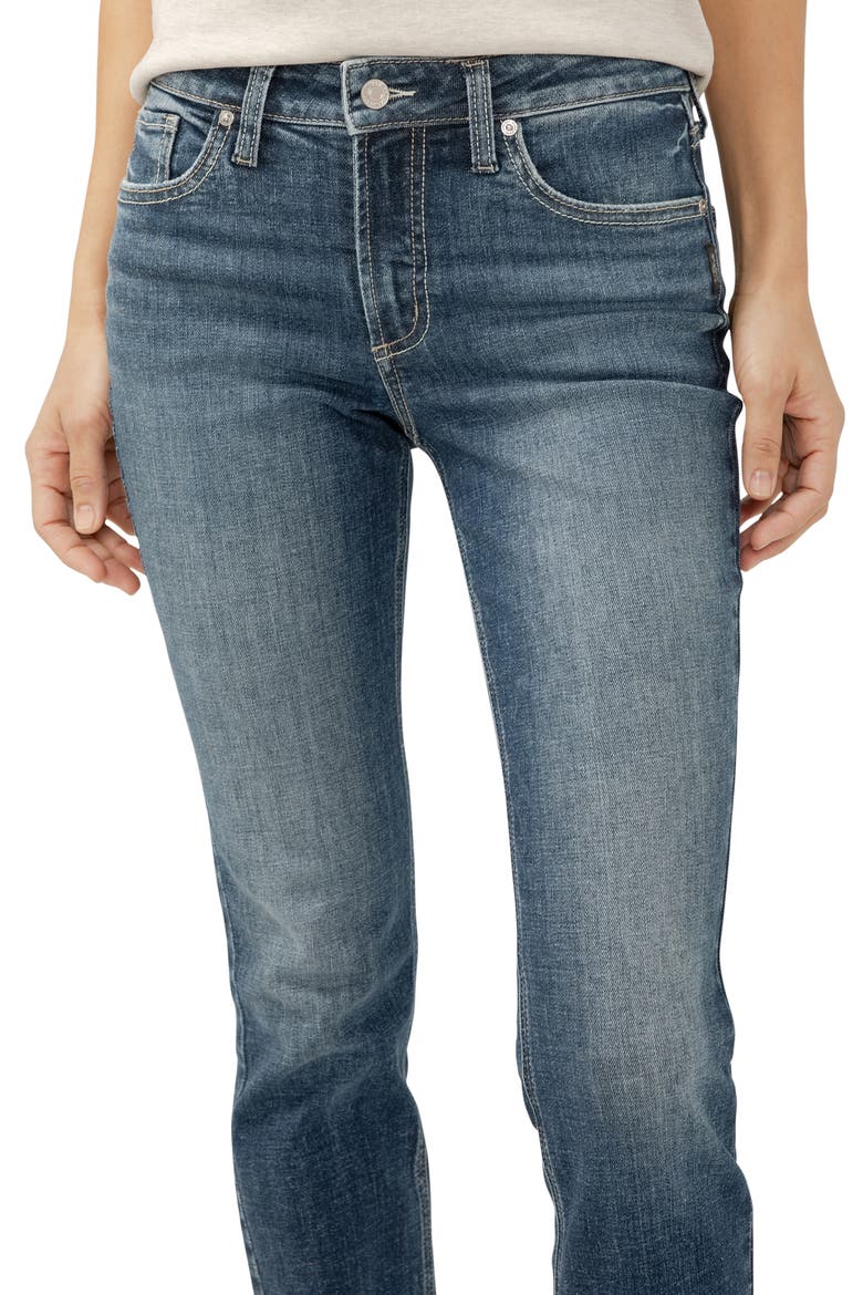 Suki Curvy Mid Rise Straight Leg Jeans, Alternate, color, ISLES