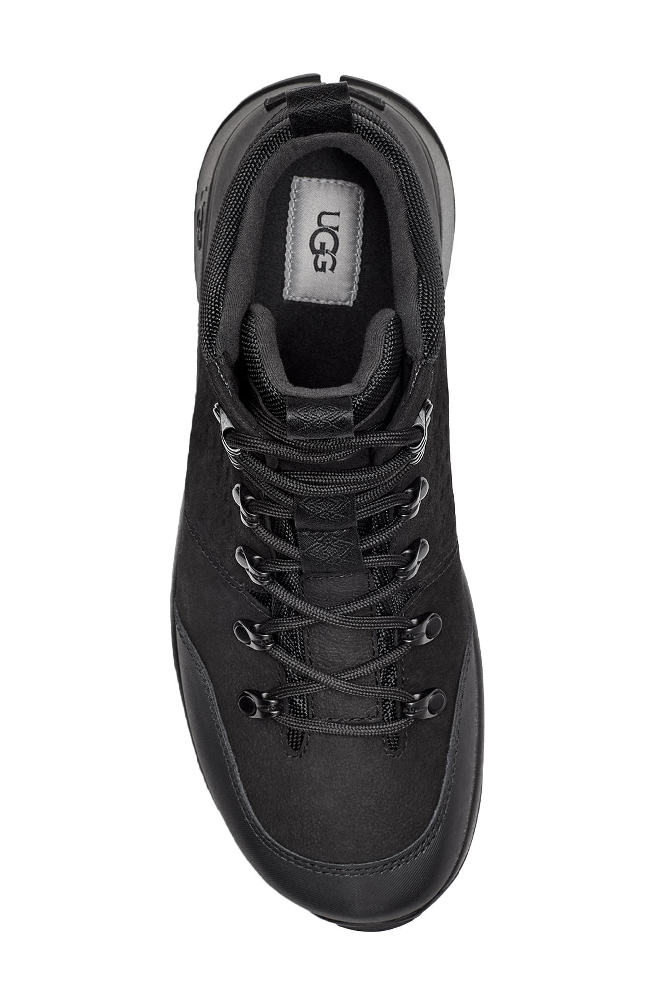 Emmett Waterproof Boot, Alternate, color, BLACK LEATHER