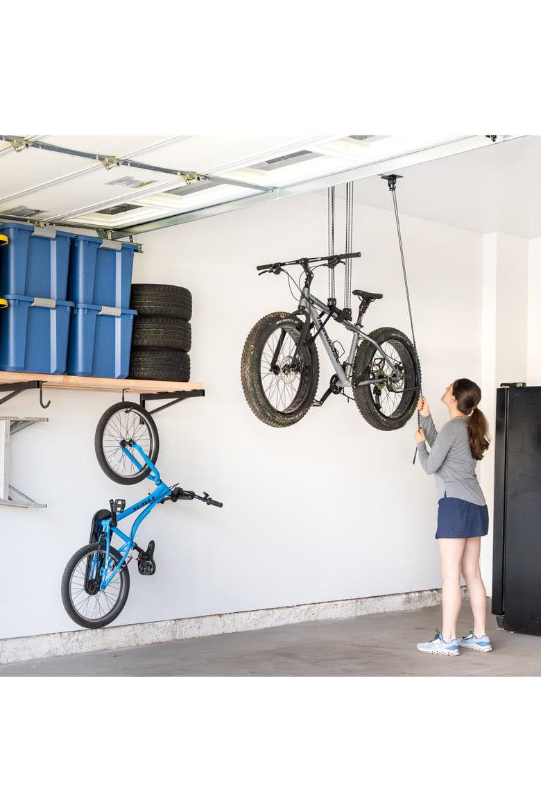 MaxAssist Bike Hoist | Overhead Bicycle Storage, Alternate, color, Black