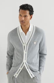 Brunello Cucinelli Cotton cardigan with logo