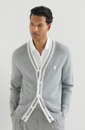 Brunello Cucinelli Cotton cardigan with logo