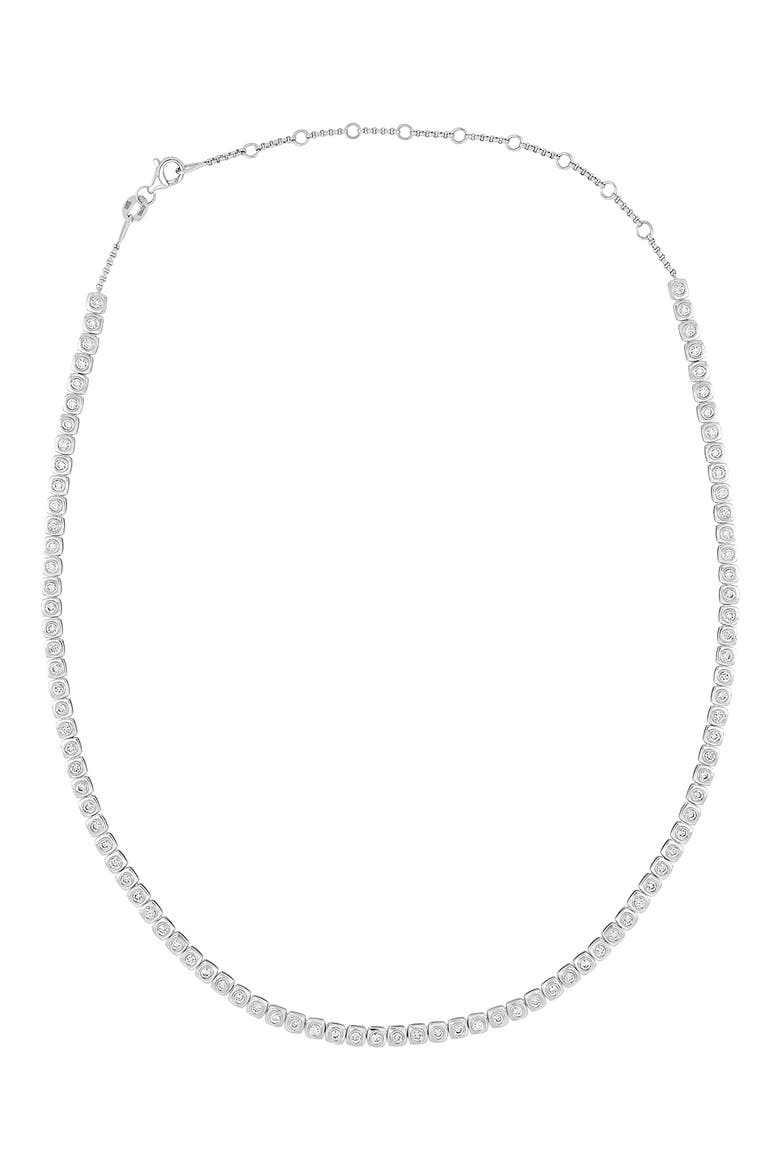 Monaco Diamond Tennis Necklace, Alternate, color, 18K WHITE GOLD