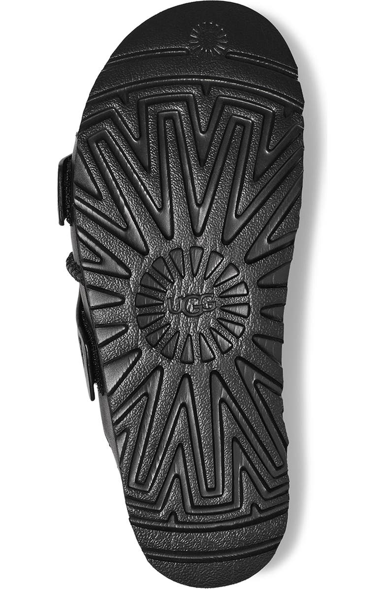 UGG<sup>®</sup> Goldenstar Platform Slide Sandal, Alternate, color, Blk
