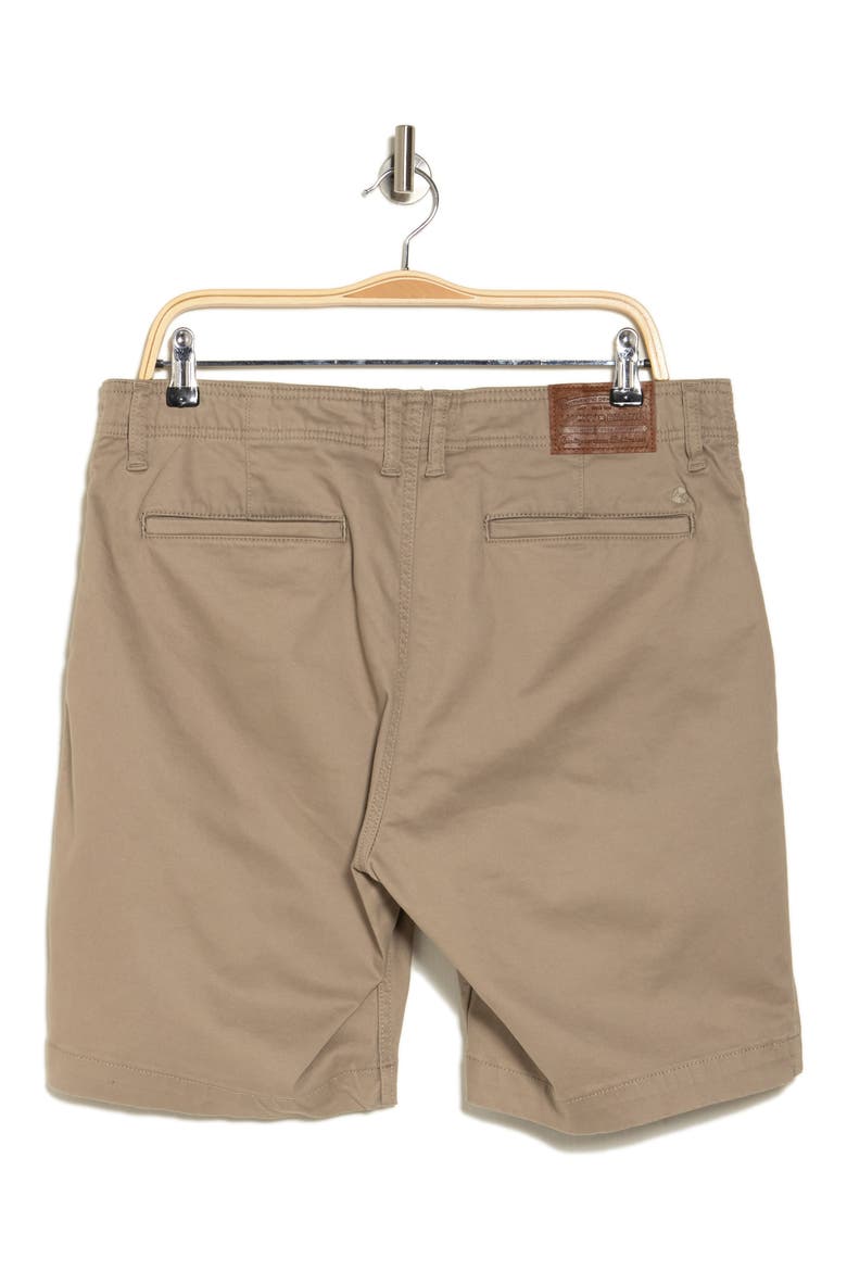 Stretch Cotton Sateen Chino Shorts, Alternate, color, SANDSTONE