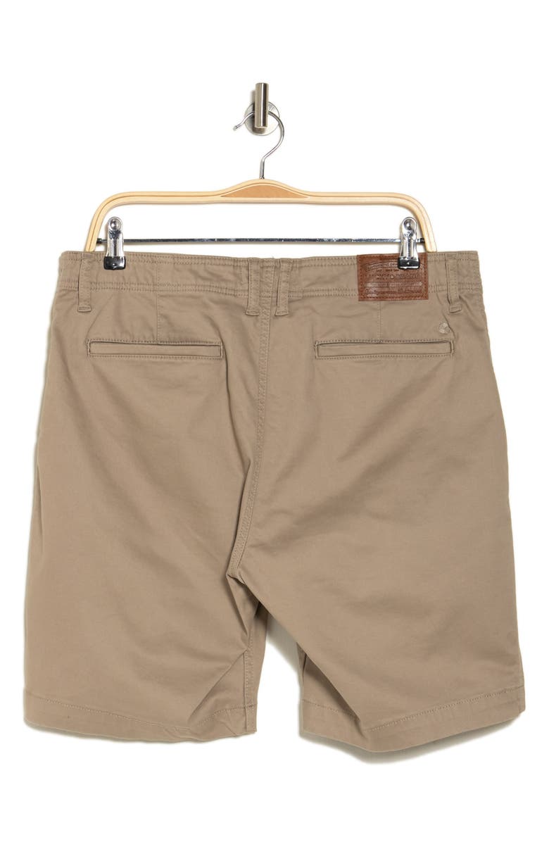 Lucky Brand Stretch Cotton Sateen Chino Shorts, Alternate, color, Sandstone