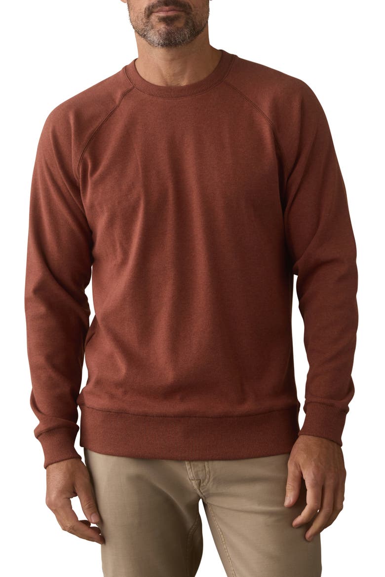 Puremeso Everyday Crewneck Sweatshirt, Main, color, SPICED BRANDY