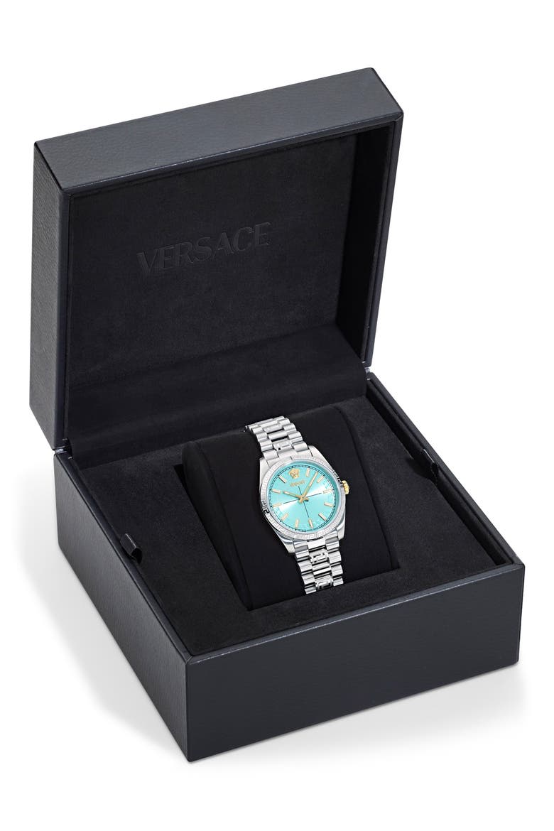 Greca Millenyium Bracelet Watch, 32mm, Alternate, color, STAINLESS STEEL