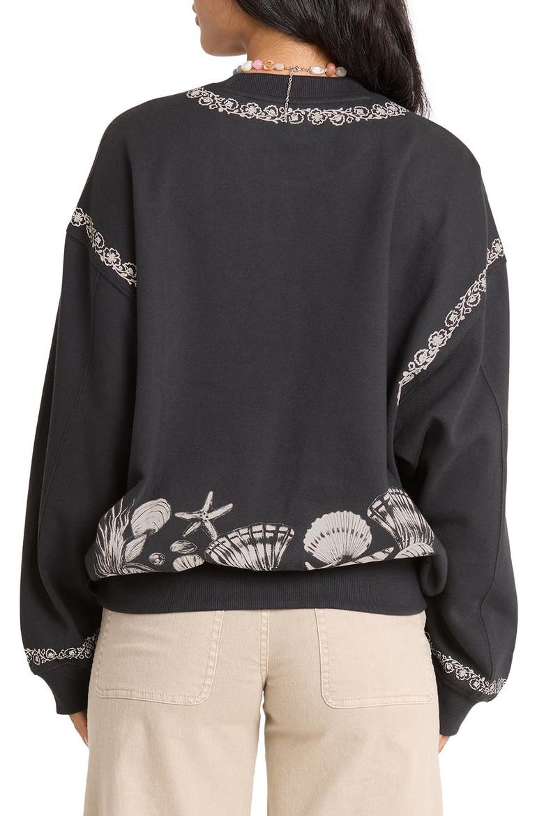 Sea Treasure Kendal Graphic Sweatshirt, Alternate, color, BLACK SANDS