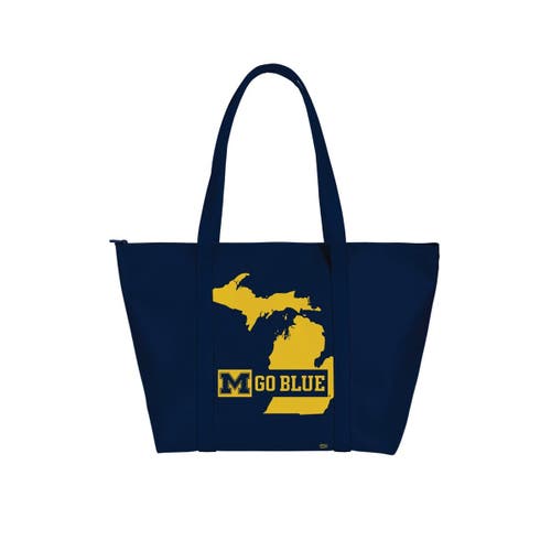 Indigo Falls Michigan Wolverines My State Weekender Tote Bag In Blue