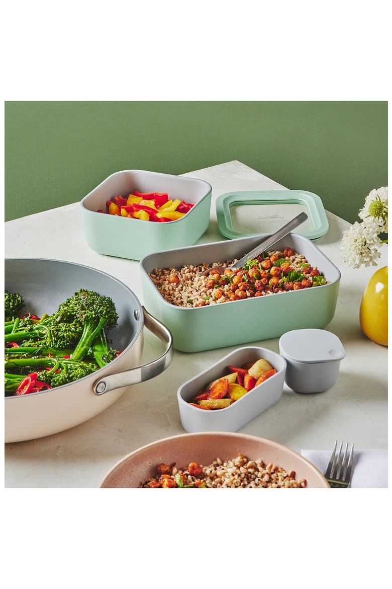 13-Piece Food Storage Glass Container Set, Alternate, color, MIST