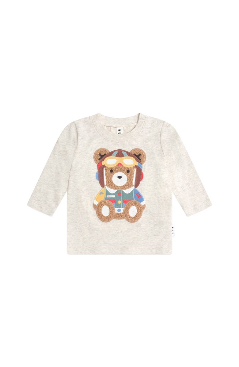 Huxbaby Pilot Huxbear Longsleeve Top, Main, color, Almond Marle